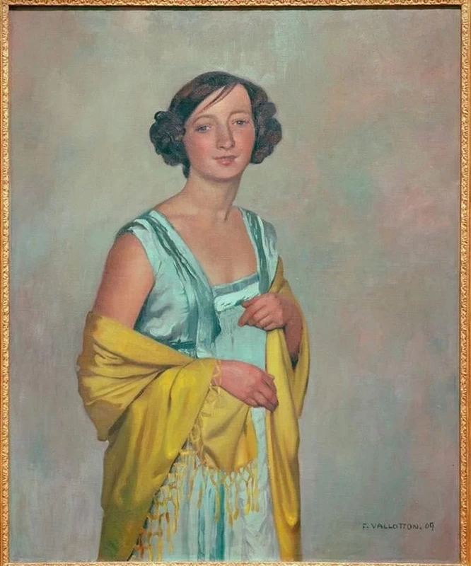 Ritratto di una signora con sciiarpa gialla - Aarau, Aargauer Kunsthaus
